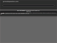 Tablet Screenshot of granadapassion.com